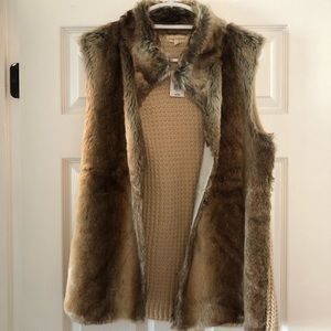 Faux Fur Sweater Vest